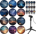 Inspirational Bible Verse Projector Light - 12 Interchangeable Films for Stunning Religious Decor on Walls & Ceilings - Perfect Gift for Faith Lovers